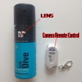 Adidas Blue Dive Remote Control Bathroom Spy Spray Bottle Camera-HD Bathroom Spy Camera-32GB Motion Detection Spy Camera